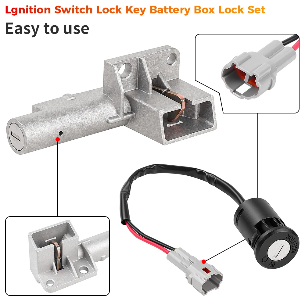 Ignition Switch Lock Key Set for Surron Light Bee for Segway X160 X260 Electric Dirt Bike Replacement Motorcycle Electric Bike