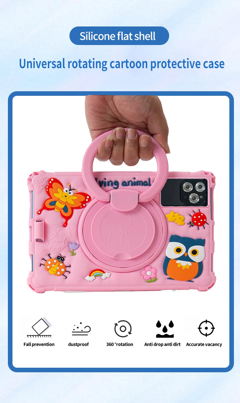 New 10.1-inch Kids Tablet 4G LTE Android 13 Go WIFI Octa Cor Processor 8GB RAM 64GB ROM Butterfly Case