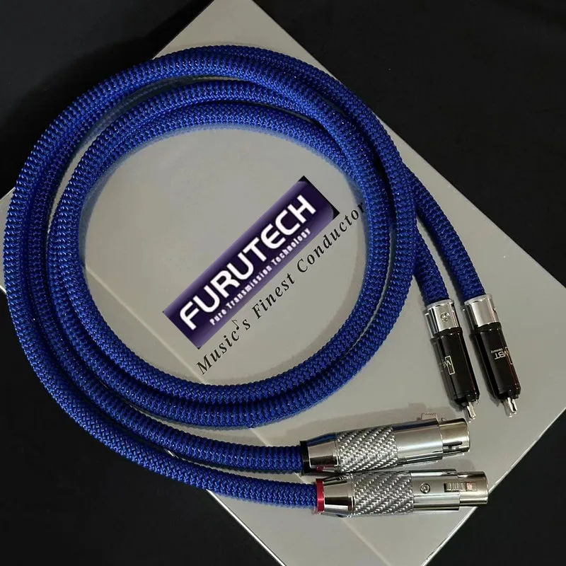 FURUTECH DAS-4.1 Top-of-the-line 2RCA to 2XLR Aduio Cable Alpha OCC conductor HiFi weapon RCA   Audiophile RCA to XLR Reference