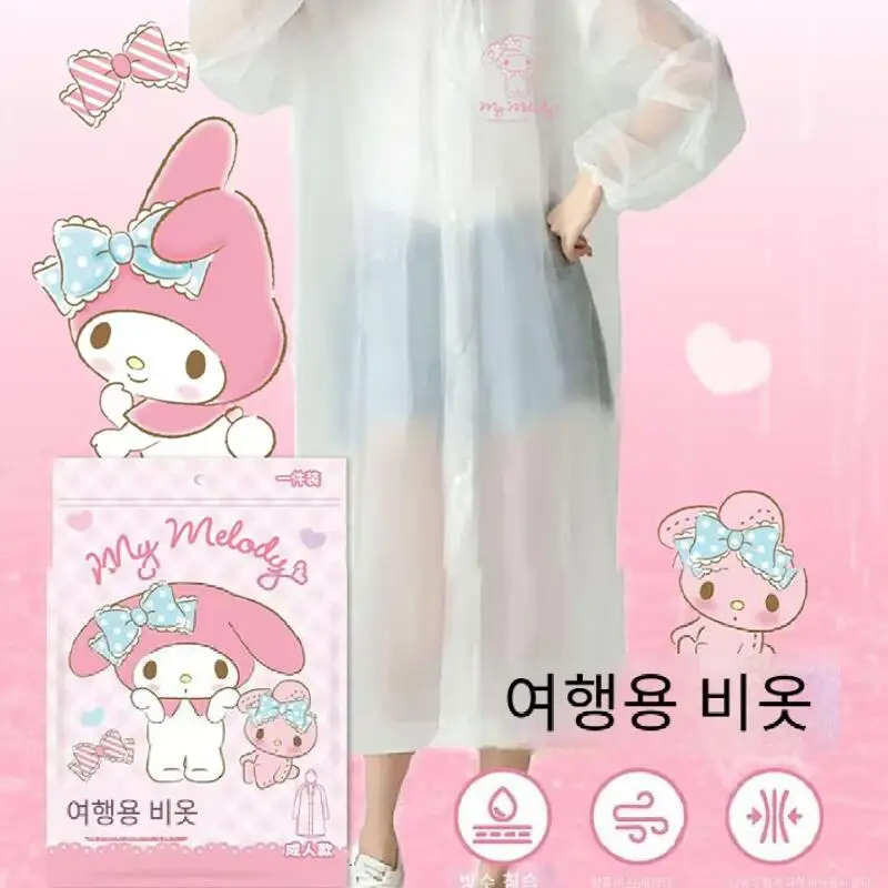 

Sanrio Kawaii плащ Hello Kittys уличный дождевик женский Лидер продаж модный непромокаемый креативный портативный тренд элитные подарки