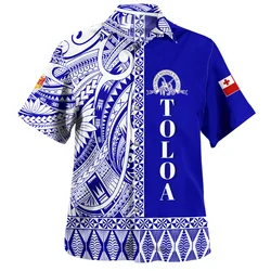 3D The Kingdom Of Tonga National Flag Printing Shirts Tonga Emblem Coat Of Arm Graphic Short Shirts Men Harajuku Shirts Clothing