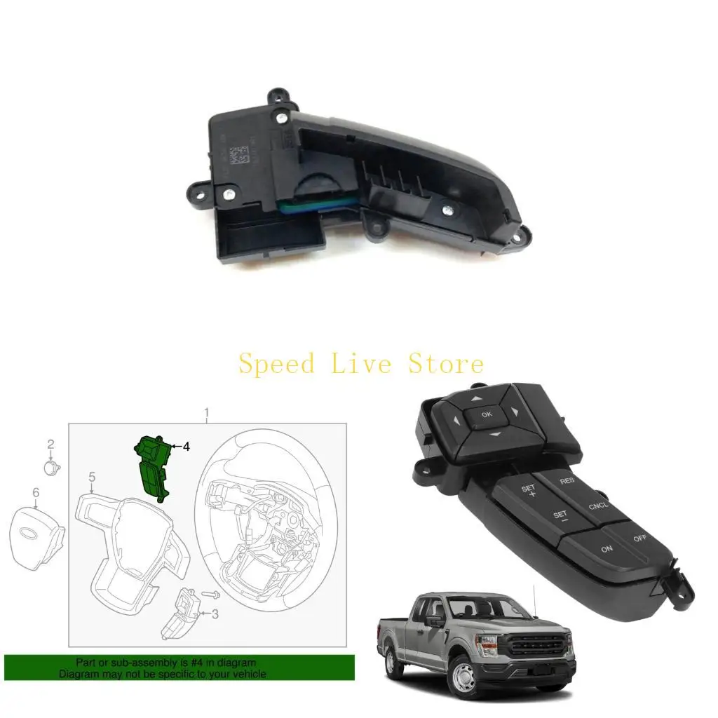 

547C Cruise Control Switches Replace FL3Z9C888AA FL3T-9E740-ABW SW7449 Left Cruise Control Switches Auto Part
