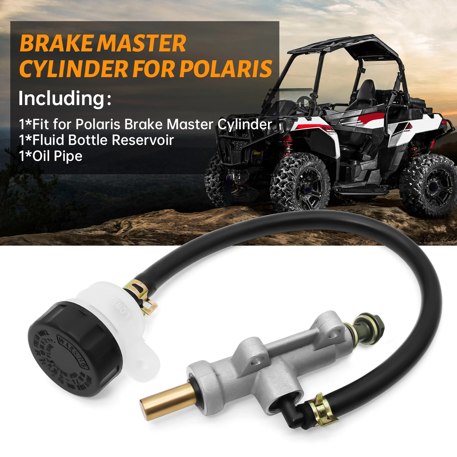 

Rear Foot Brake Master Cylinder Aluminum Fit for Magnum 325 330 500 for Scrambler 400 500 for Sportsman 700 800 OEM 1930854