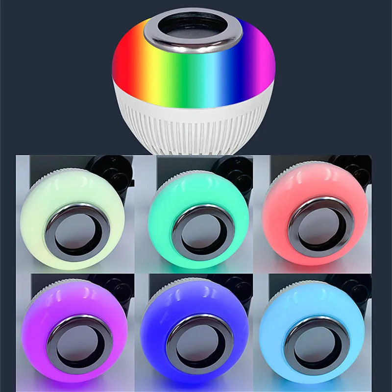 Imagem -02 - Led sem Fio Bluetooth Música Lâmpada Rgb Mudança de Cor Colorida Decoração para Casa Festa Atmosfera Luz Acessórios com Controle Remoto