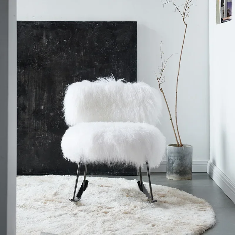 

Simple bedroom living room single casual sofa chair designer Mao Mao chair