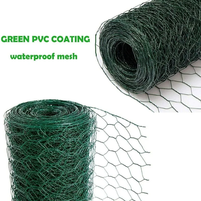 سلك دجاج سداسي الشكل 25 مم، سياج حديقة بارتفاع 1 متر، شبكة أرنب/دواجن، حاوية حيوانات مقاومة للطيور والفئران