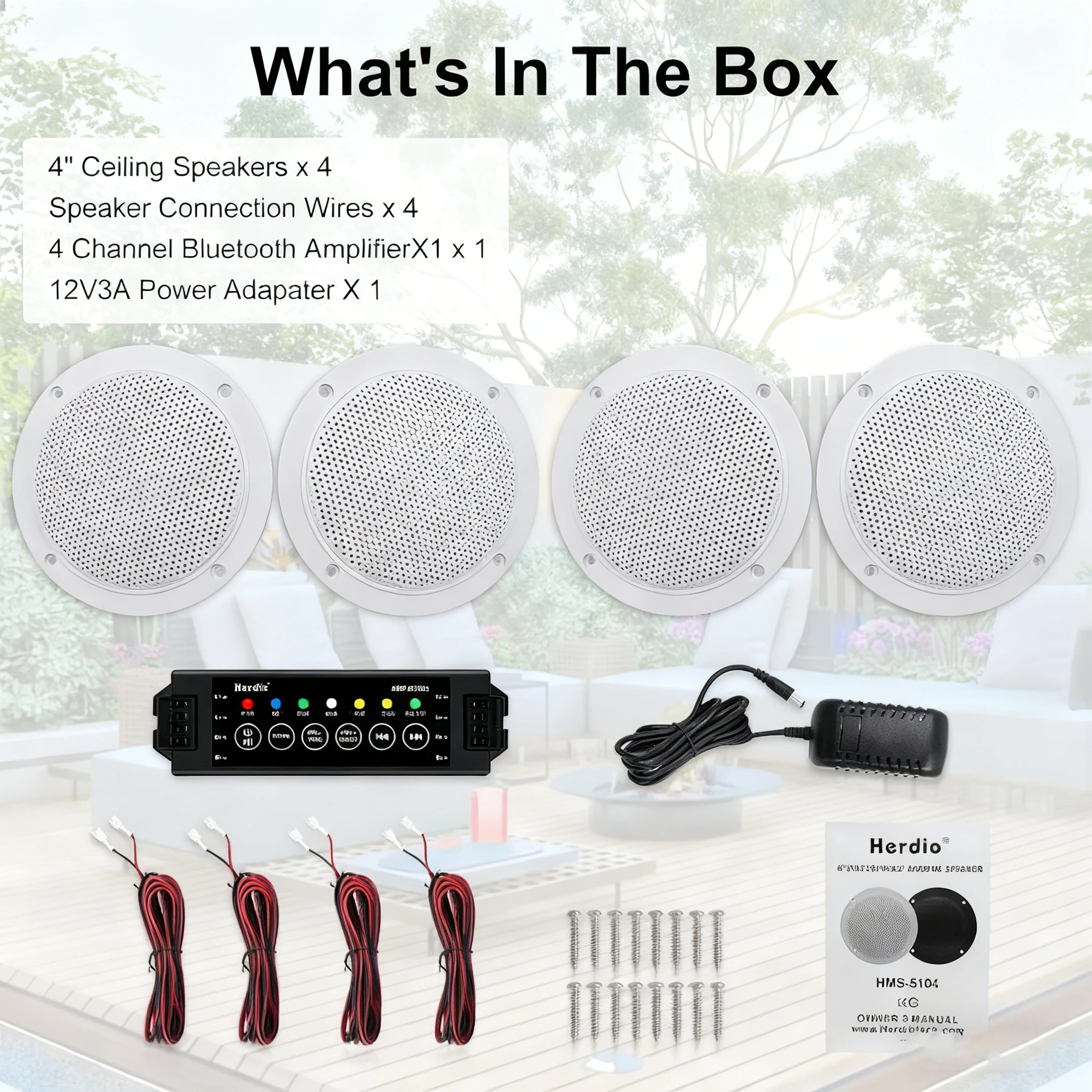 Herdio 4PCS 4'' 320… - image