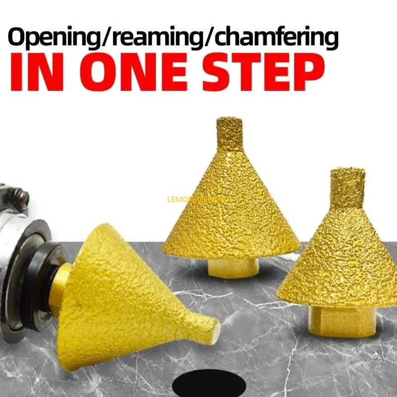 M4YC Professional Hole Beveling Tool Tool Tool Tool Hole Opener ชุดที่มีด้ามจับยาวสำหรับการขุดเจาะโลหะ Deburring