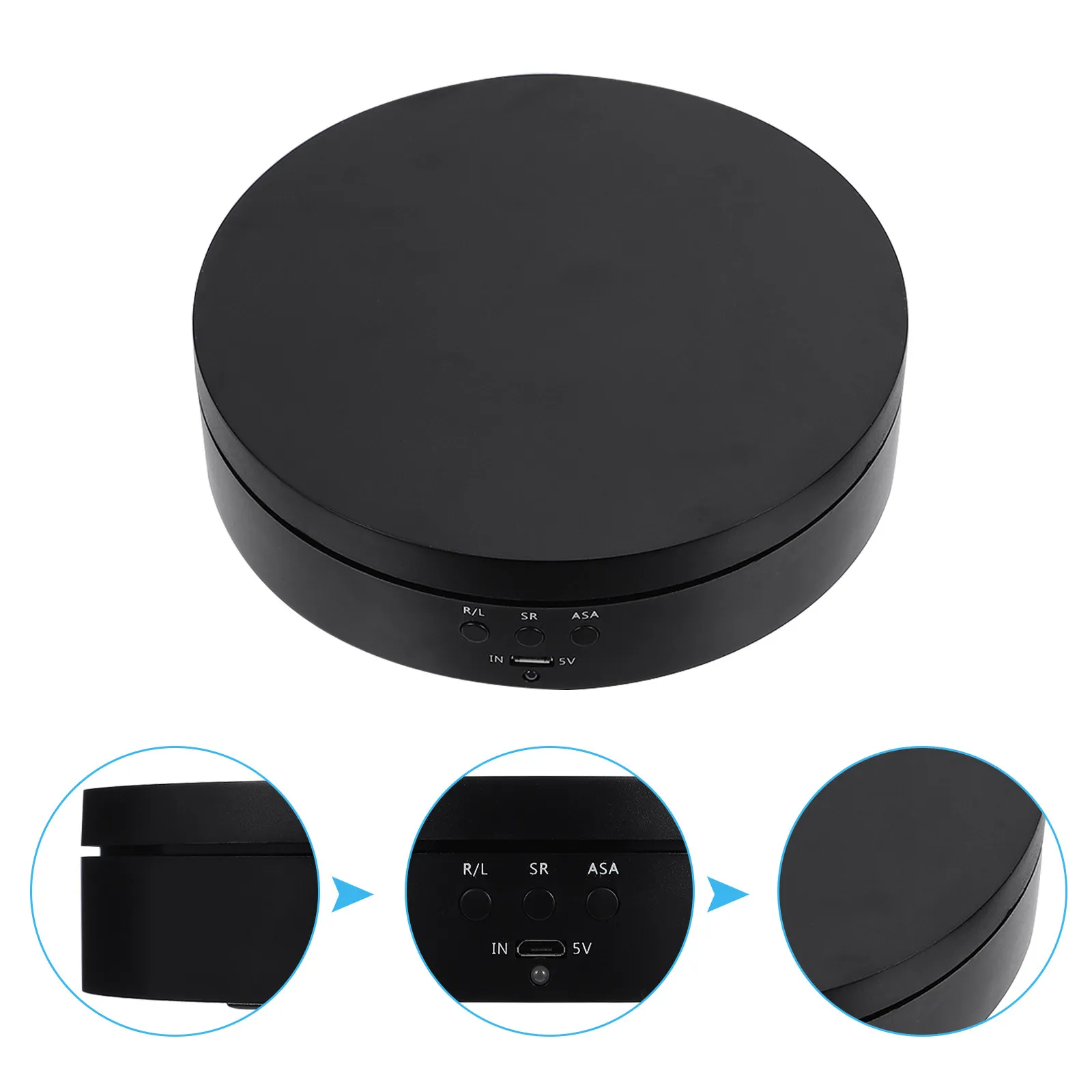 

1Pcs Automatic Electric Rotating Display Stand 360 Degree Chargeable Small Turntable Jewelry Holder for Cake Product Display