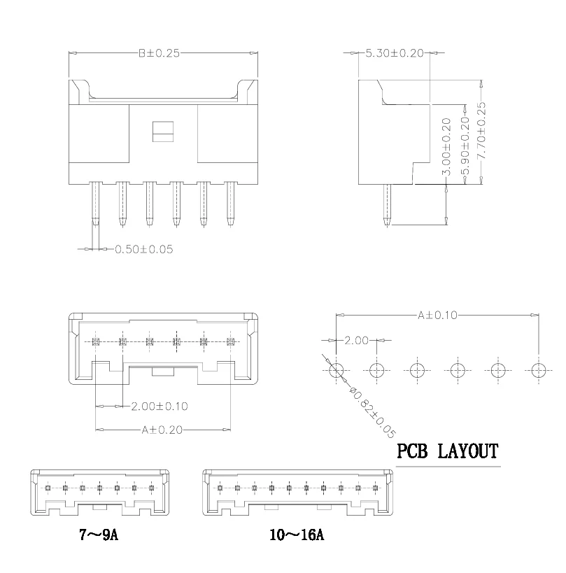 10 PZ/B02B-PASK B03B-PASK B04B-PASK B05B-PASK B06B-PASK B07B-PASK B08B-PASK B09B-PASK B10B-PASK connettore