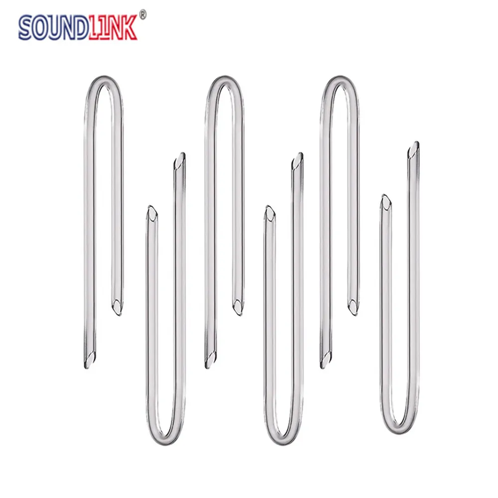 6PCS Transparent PVC Bent Tubing Tubes Hearing Aids Earmolds Tube Teplacements