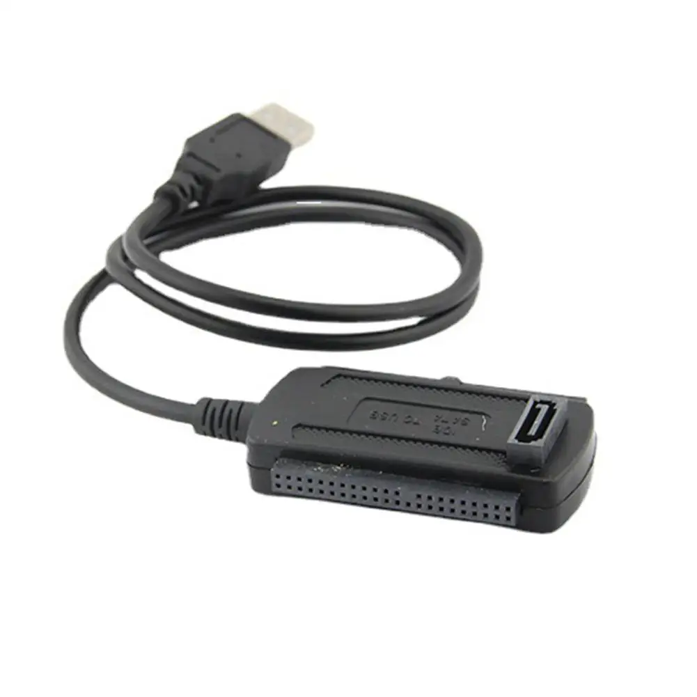Sata IDE 3.5"(40핀) IDE 2.5"(44핀)용 USB 어댑터 하드 디스크 HDD 변환기 2.5 3.5인치 SSD HDD(AC 어댑터 포함)