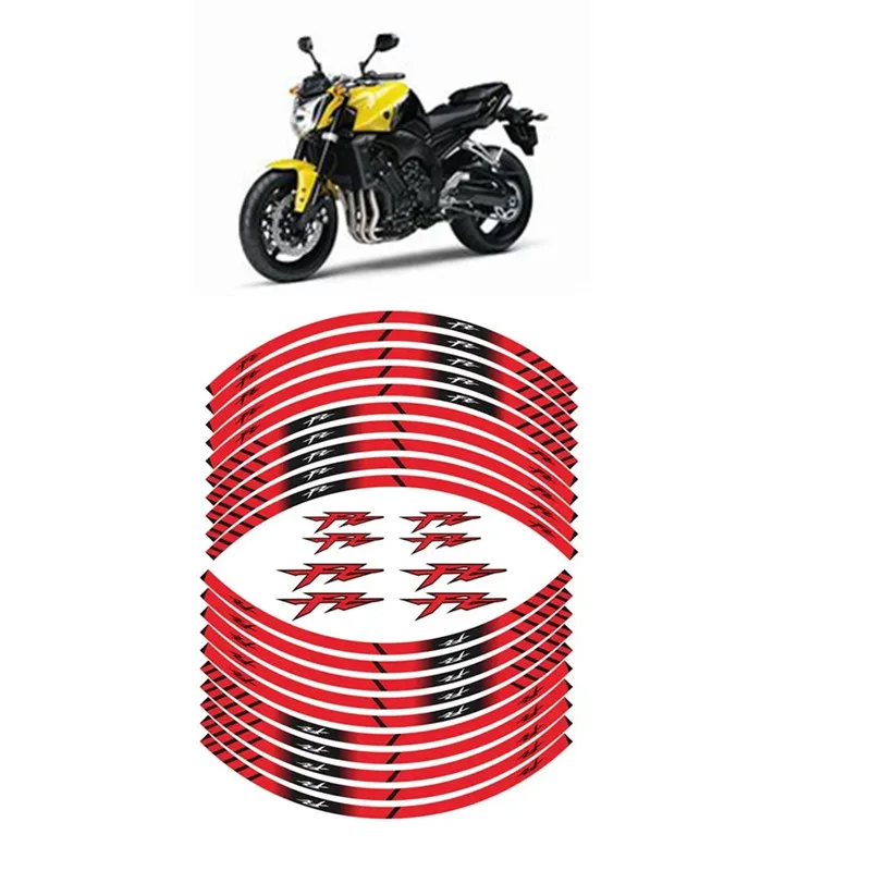 For YAMAHA FZ1 FZ6 N/S FZ8 FZ25 FZ6 FZ150 FZ350 FZ400 FZ7 FZ750 FZ8 Motorcycle Parts Contour Wheel Decoration Decal Sticker - A