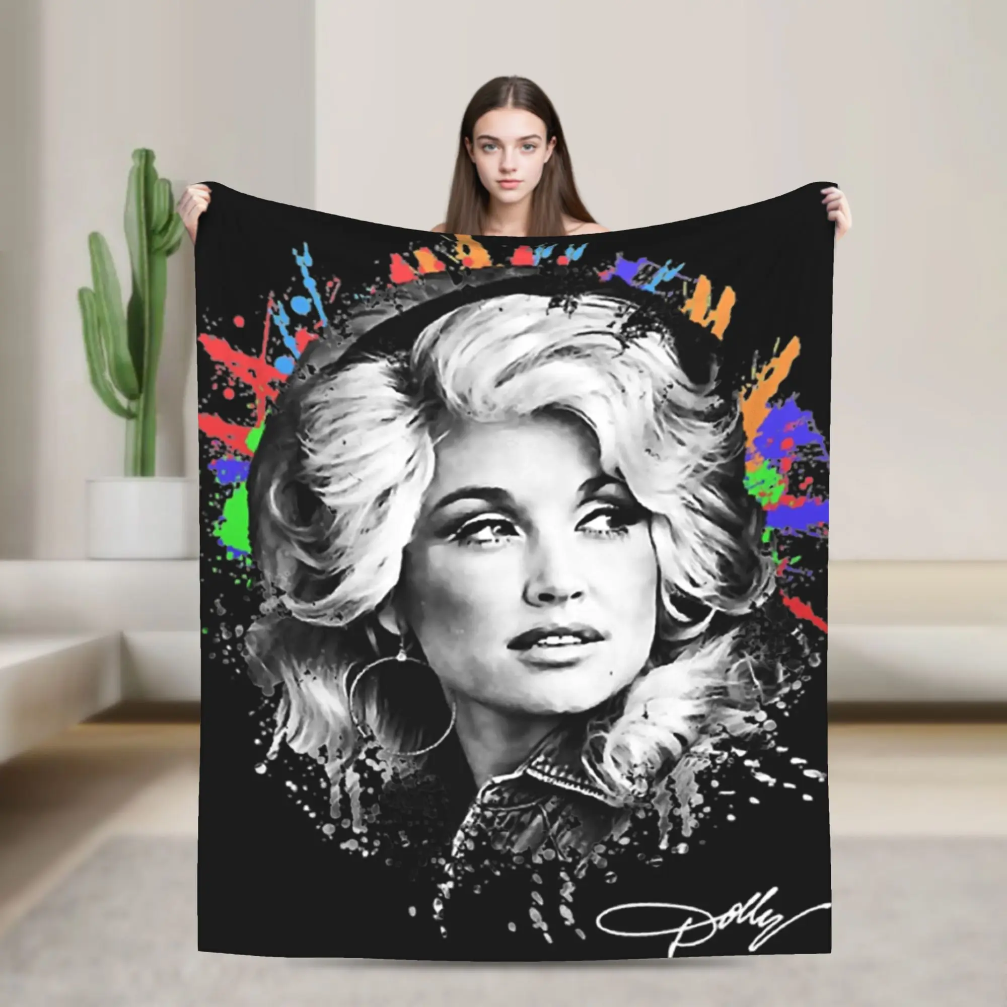 RIP Dolly Parton Accessories Blankets Ultra-Soft Flannel  Throw Blankets Cozy Rug Piece