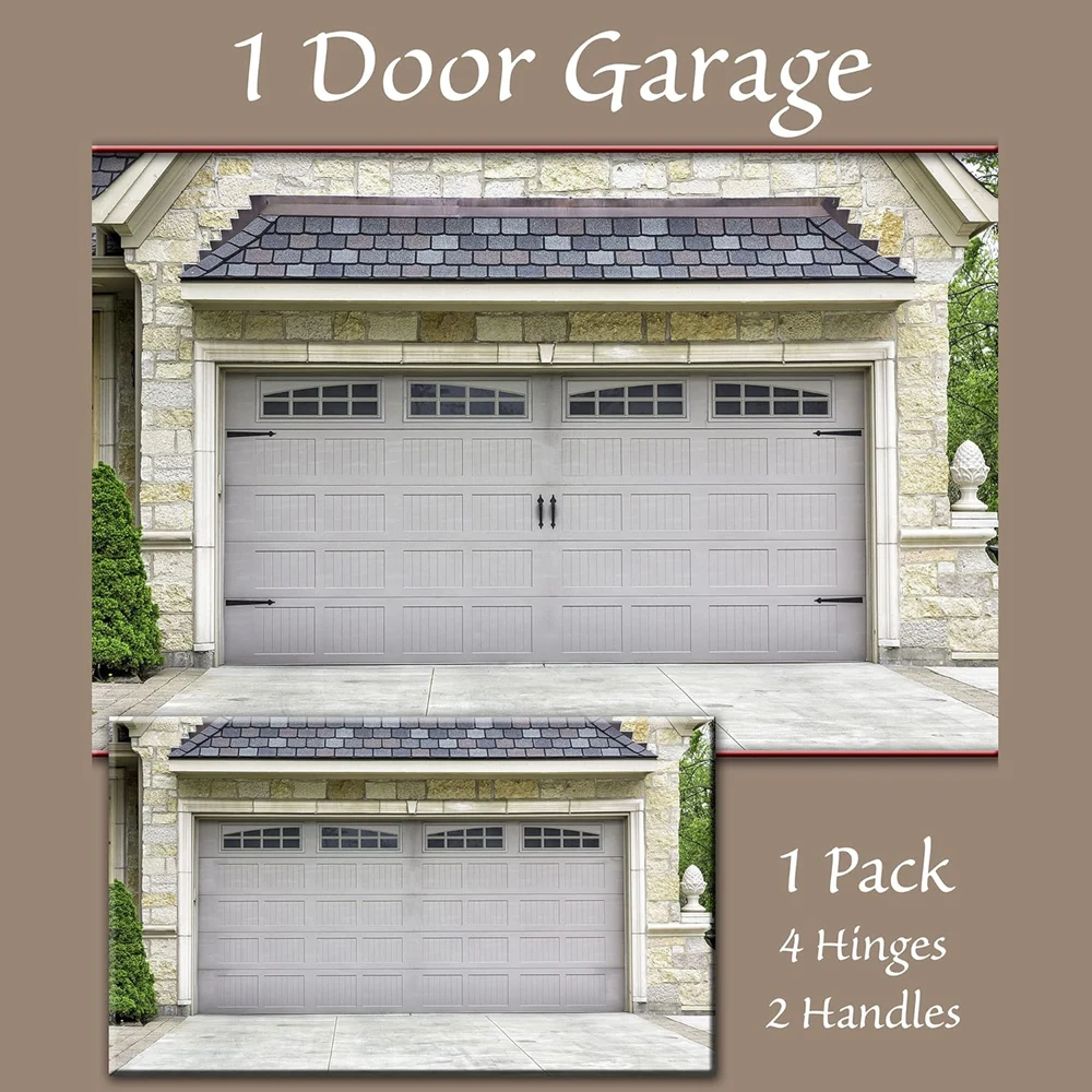 Household Essentials Garage Handle and Hinge Magnets – Decorative Magnetic Hardware Steel Doors, Easy Installation Weatherproof