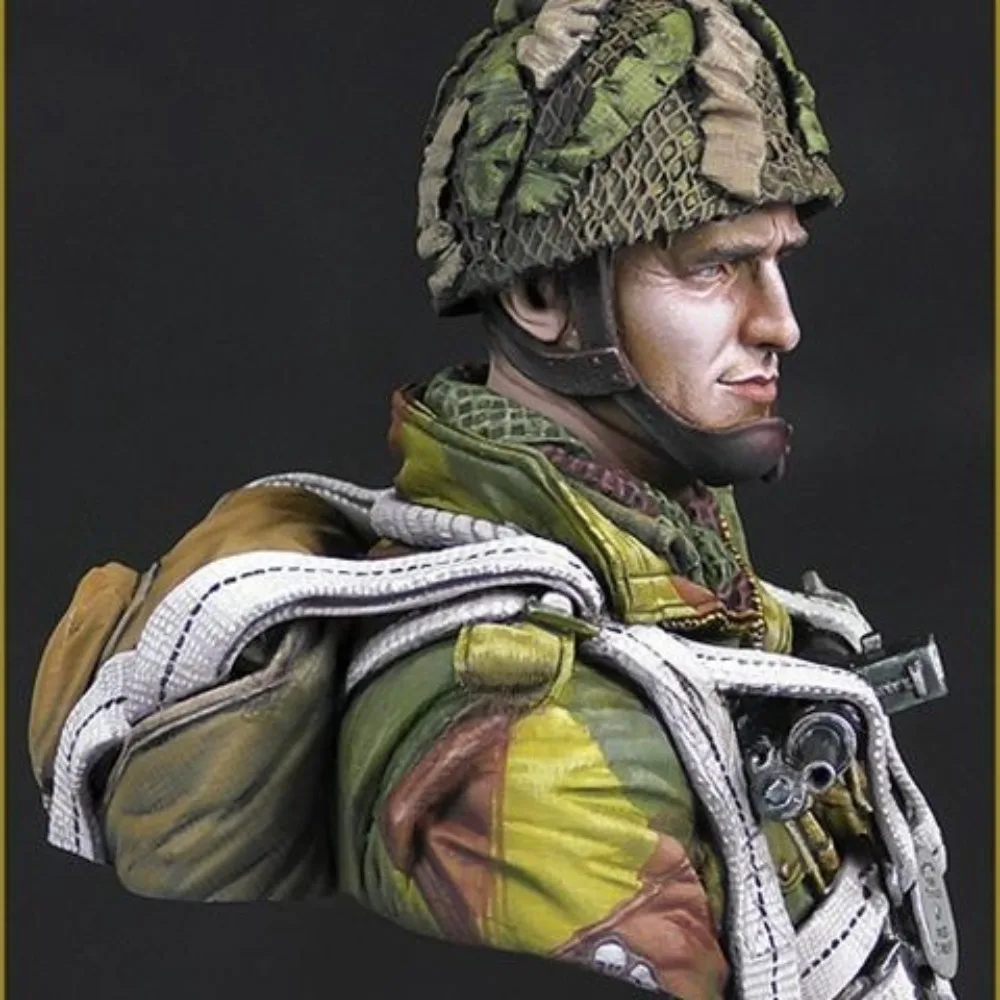 1/10 British Paratroopers During World War II Resin Character Bust Blank Model DIY Coloring Self-assembly Figurine Miniature