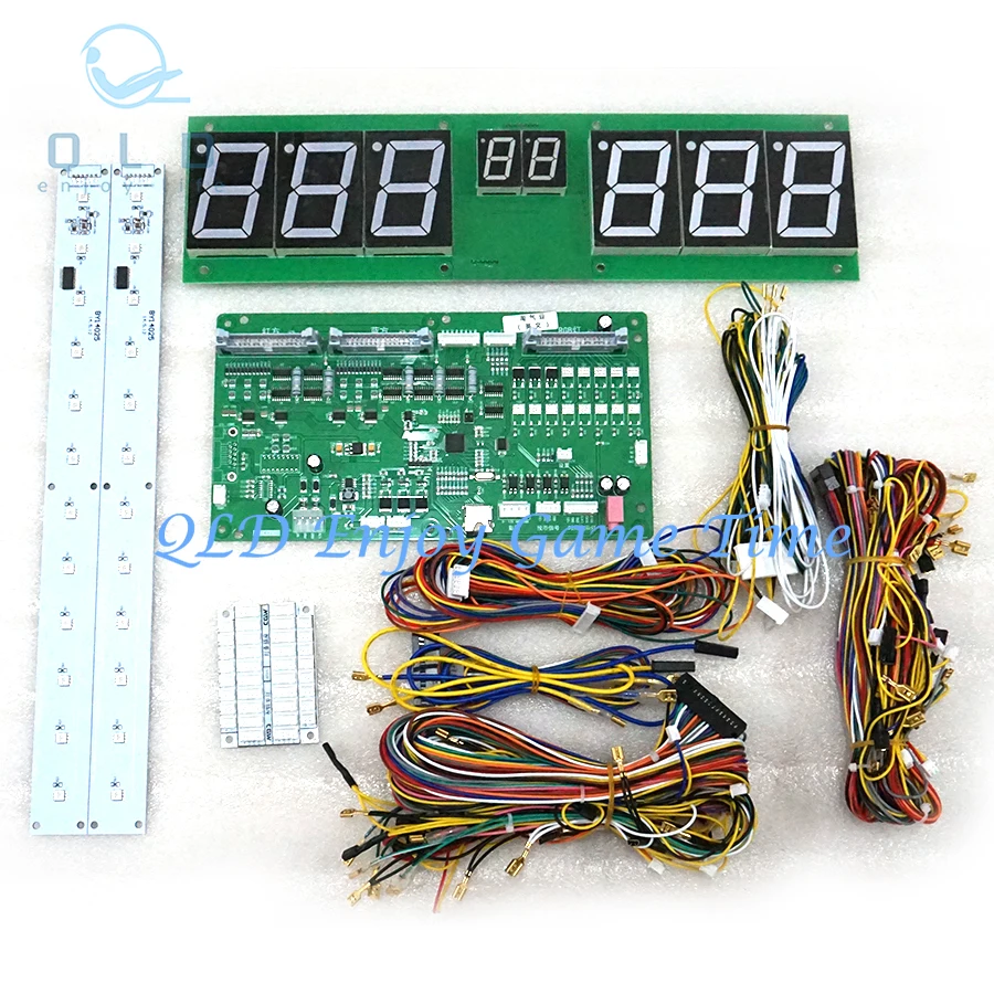 

Naughty Beans Coin Operated Amusement Equipment Hit Hammer Game Arcade Machine Board with Wires Display Led Button DIY Kit 12V