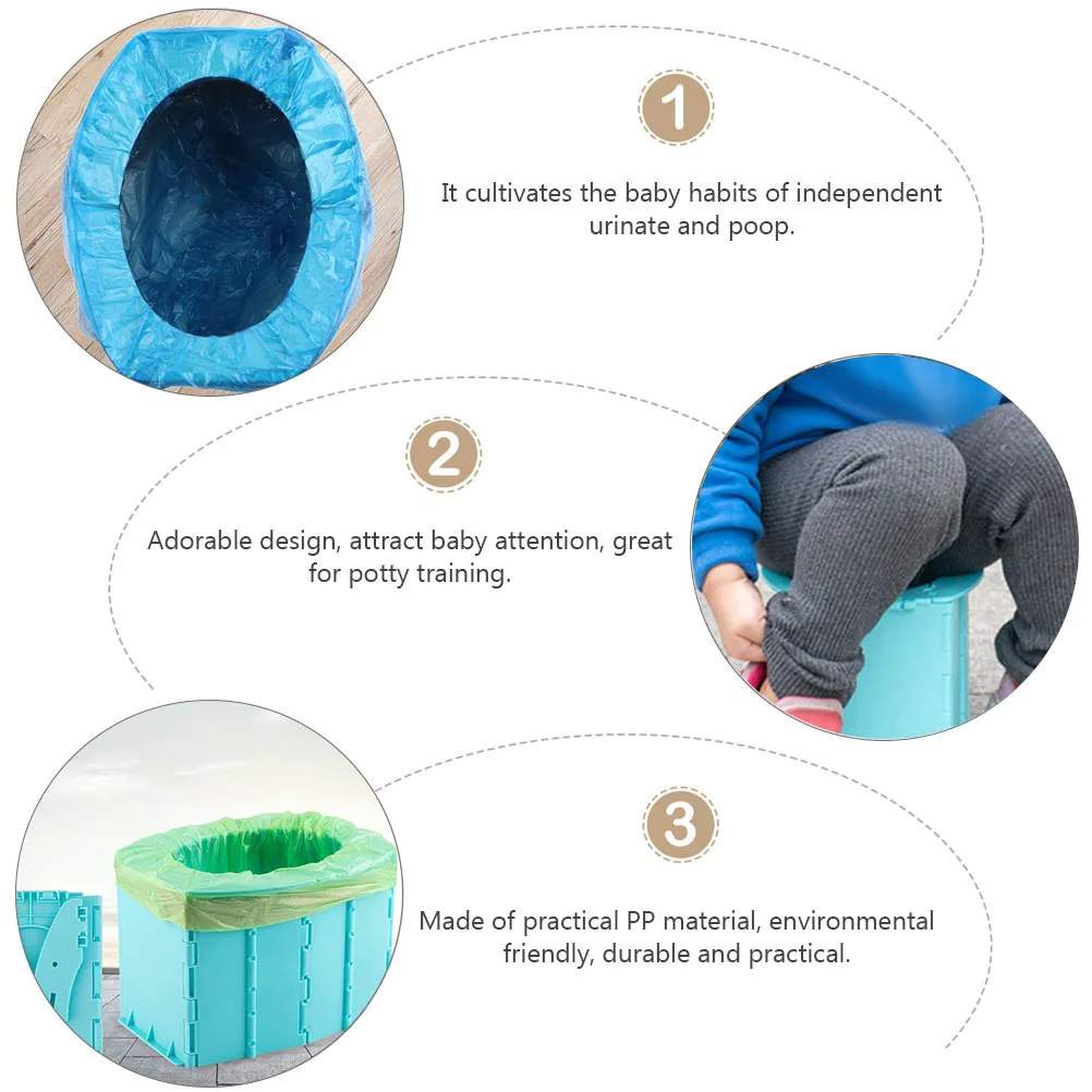 1Pcs Baby Foldable Toilet Portable Travel Potty Trainer Car Toilet Folding Children's Closestool Travel Potty Trainer