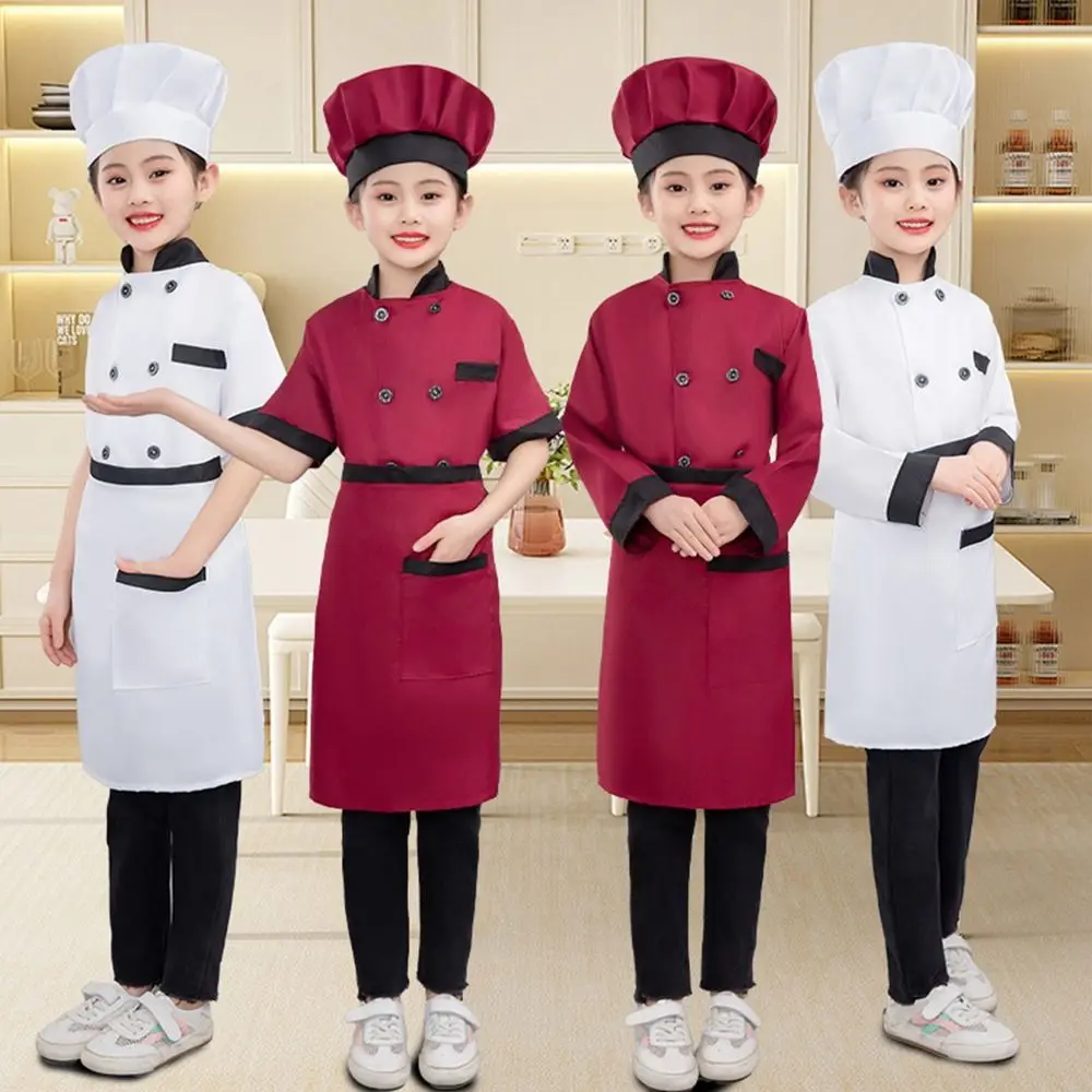 Disfraz de Cocinero para Niños, Camiseta Divertida para Fiesta de Carnaval, Gorro de Cocina, Ropa para Juego de Roles, Disfraz de Cosplay para Niños y Niñas