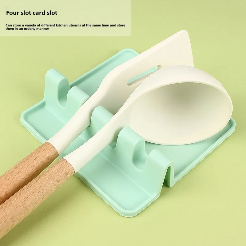 Silicone kitchen storage mat, silicone dish rack, drip mat, heat-resistant spoon rest