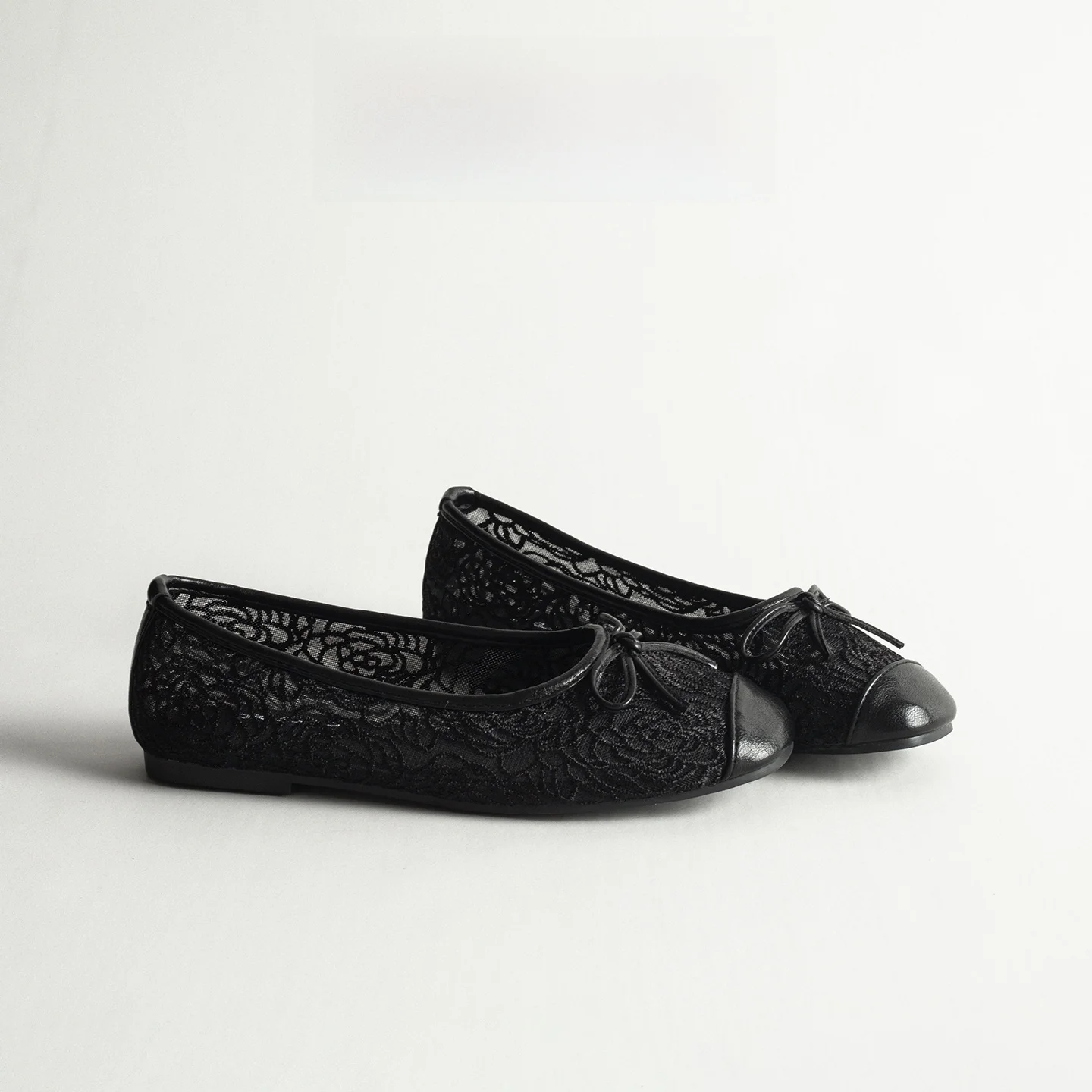 elegant-knot-mary-jane-flat-women's-shoes-fashionable-mesh-breathable-slip-on-ballet-flats-round-toe-rubber-sole