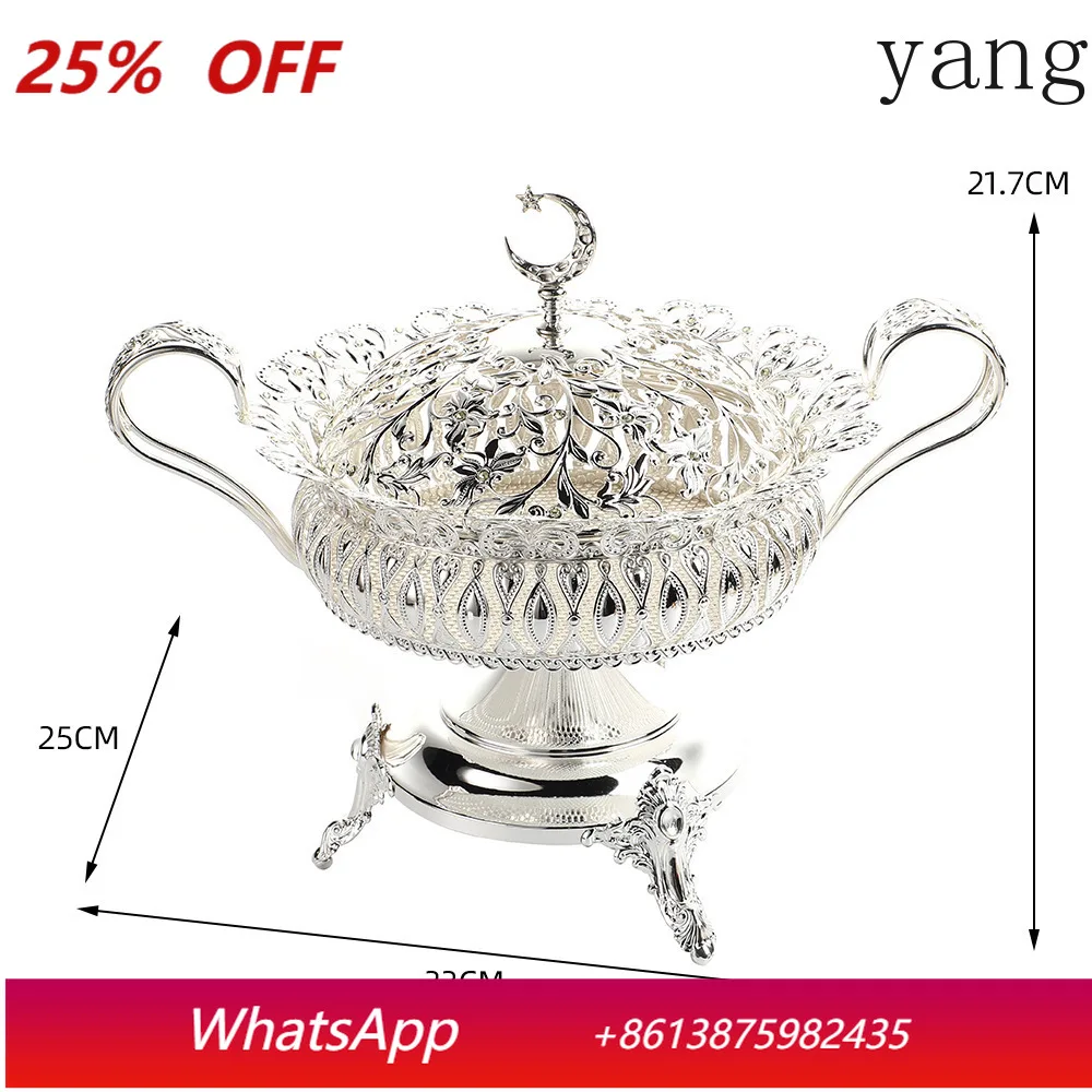 

CX hollow pattern fruit plate new fruit plate with lid simple niche