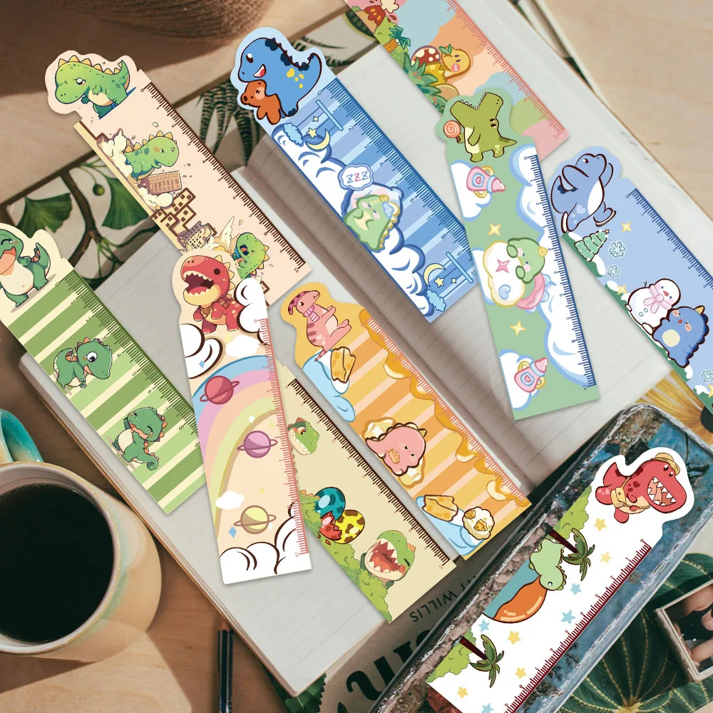 30pcs Cute Cartoon Animal Dinosaur Paper Bookmarks Student Reader Gift Library Office Book Journal Page Marker