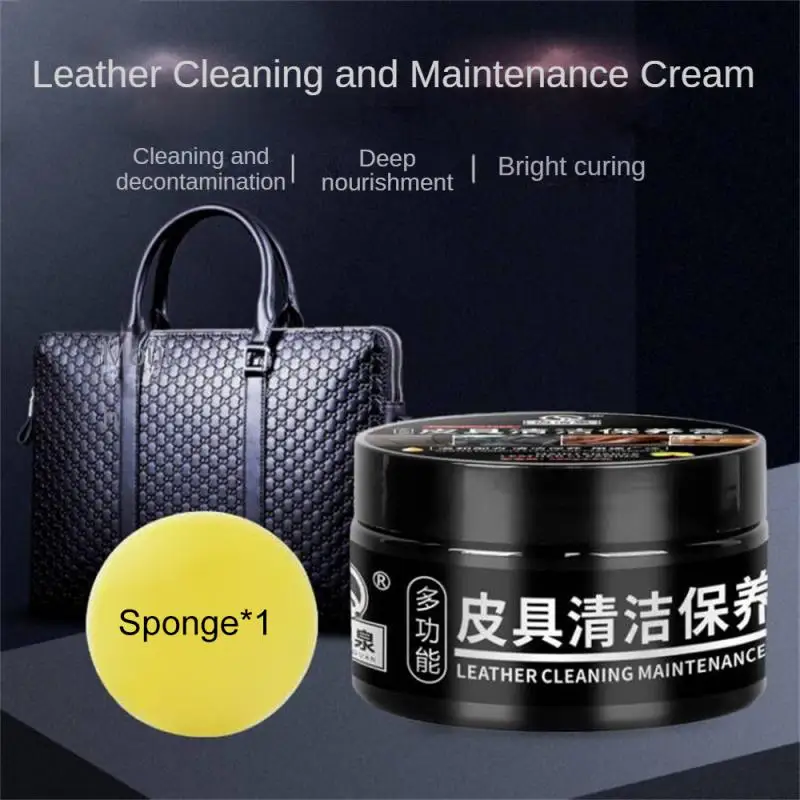 

Multifunctional Car Leather Seat Maintenance Care Oil Cream Interior Polishing Stain Removal Refurbished Leather Sofa Cleaning