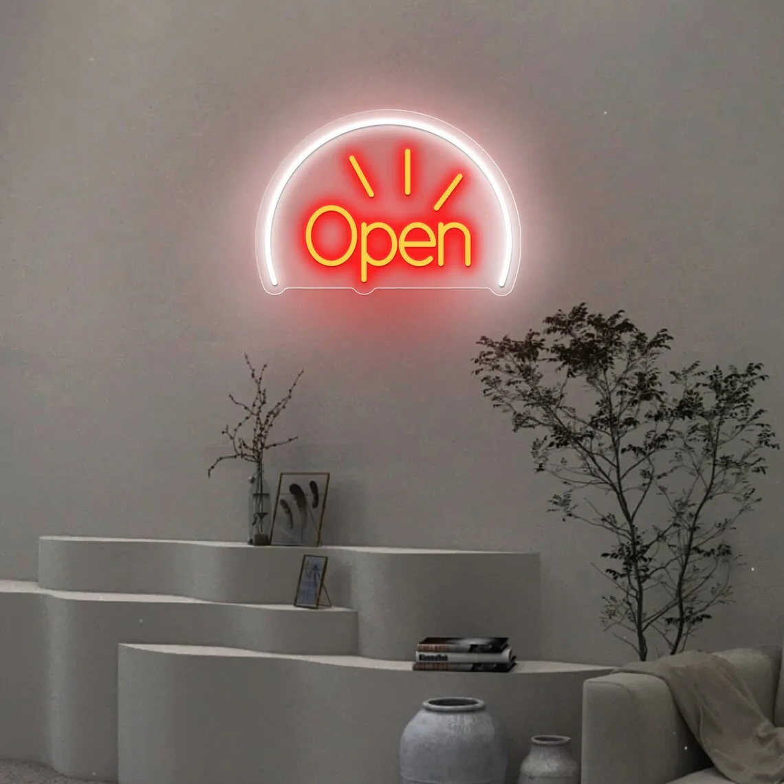 Open Neon Sign Business Led Sign Wall Decor Shop Bar Store Open Sign