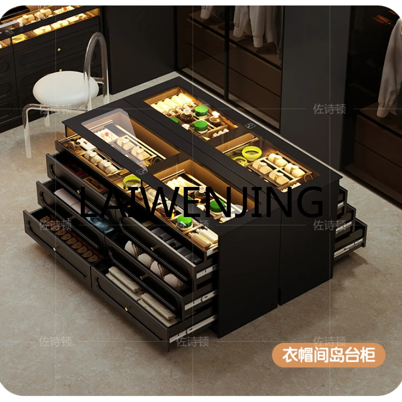 

RWJ Eight Spares Cabinet Bedroom Floor with Light Storage Jewelry Storage Chest of Drawer