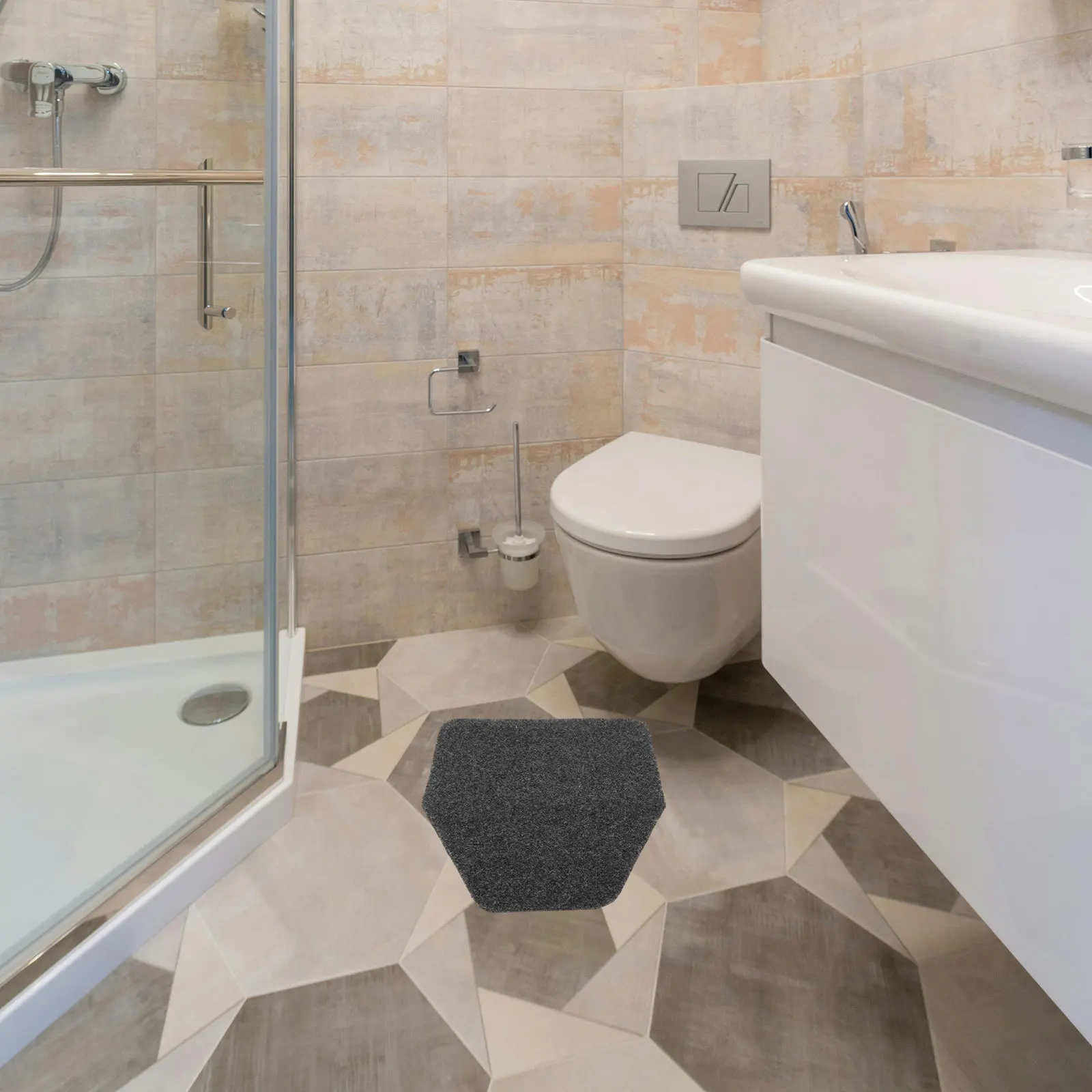 

Urinal Floor Mat for Men Bathroom Absorbent Non-Slip Washable Reusable Heavy Duty Urinal Mat for Home Hotel Dorm Use