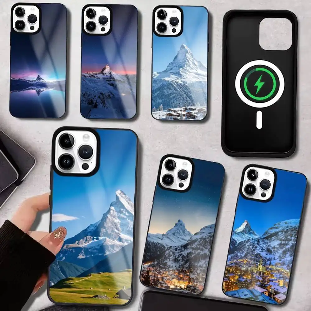 

Z-Zermatt Matterhorn S-Swiss Mountain Phone Case For iPhone17,16,15,14,13,12,11 Plus,Pro Max For Magsafe Wireless Charging