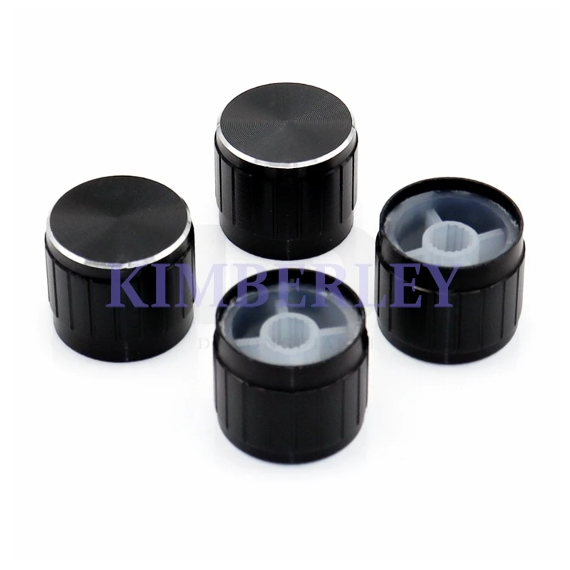 5PCS 21 X 17 Aluminum Plastic Non Indicating Knob Potentiometer Encoder Rotary Cap Electrical Rotary Cap Volume Adjustment Cap