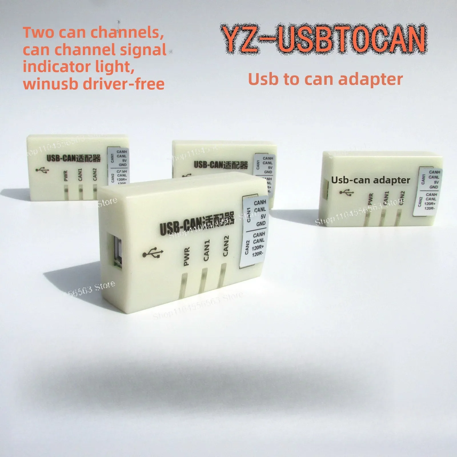 Stable & Reliable USB to CAN Adapter – USBCAN, Compatible for Yz-easycan Software, Convenient for Diagnostics