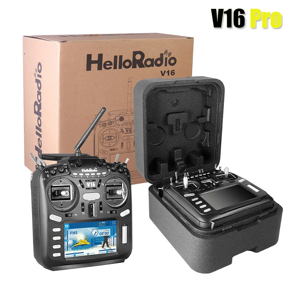 

HelloRadio V16 PRO Multi Protocol Remote Control High-frequency Head EDGTX Touch Screen Radio Transmitter for RC FPV Drone