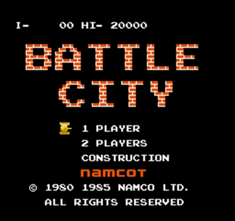 Battle City 60 Pins English Version Game Cartridge for 8 Bit 60pin Game Console