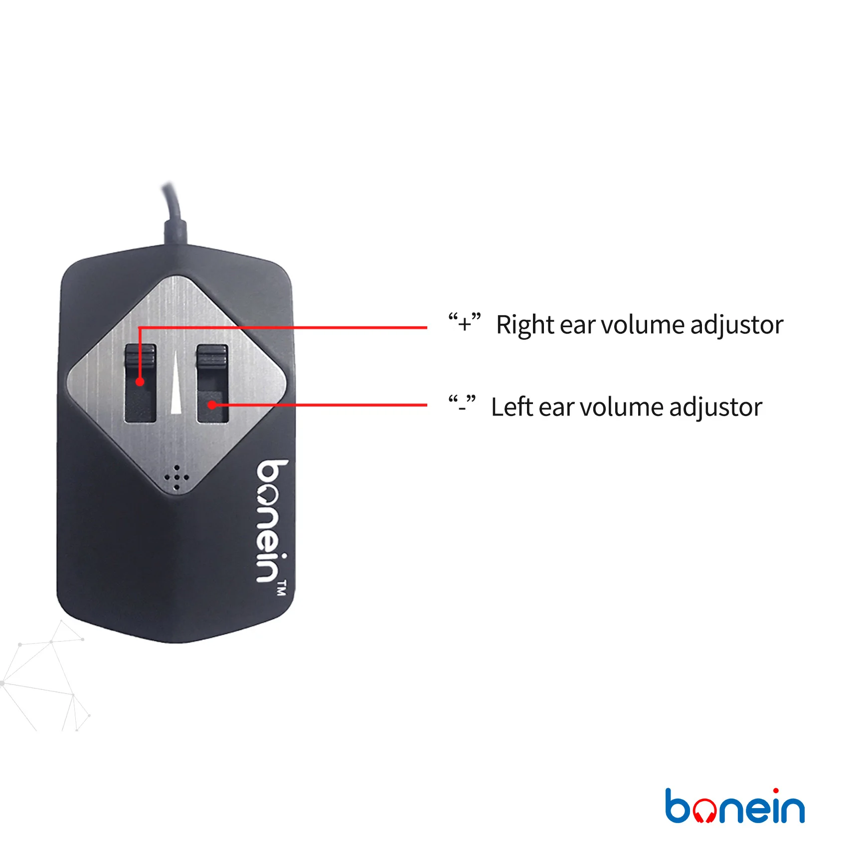 BN803 Bone Conduction Headphone  sound amplifier 7 adjustable bands TV earphone built-in battery Hearing Aid Earphone