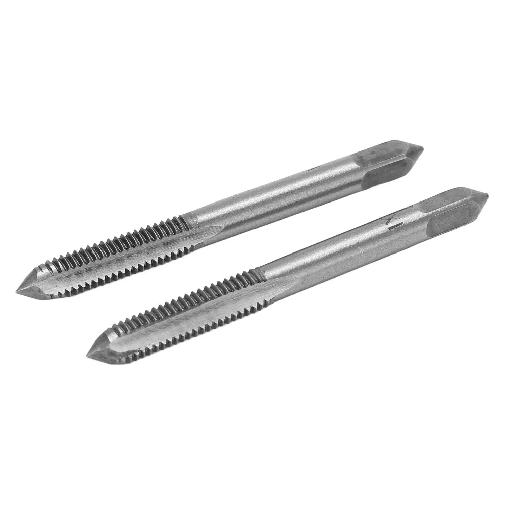 2PCS High Speed Steel Metric Tap Metric Thread M6 x 1mm / M8 x 1.25mm / M10 x 1.5mm Straight Flute Tap Universal Thread Tap