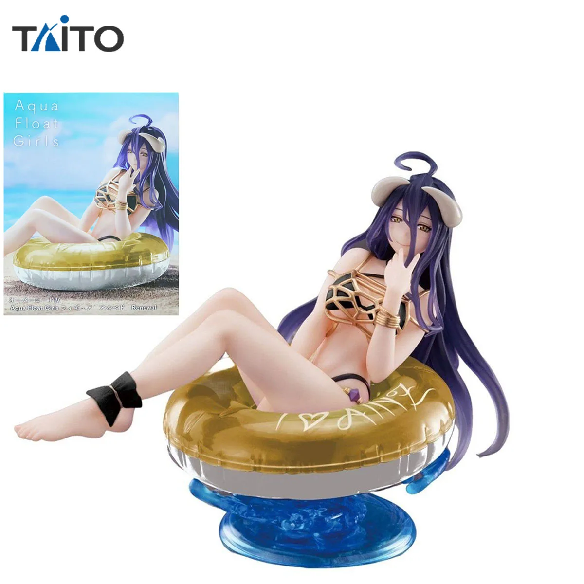 100% Original in Stock Taito Aqua Float Girls Overlord IV Albedo Renewal Anime Figure Action Figure Collection Series Model Toys