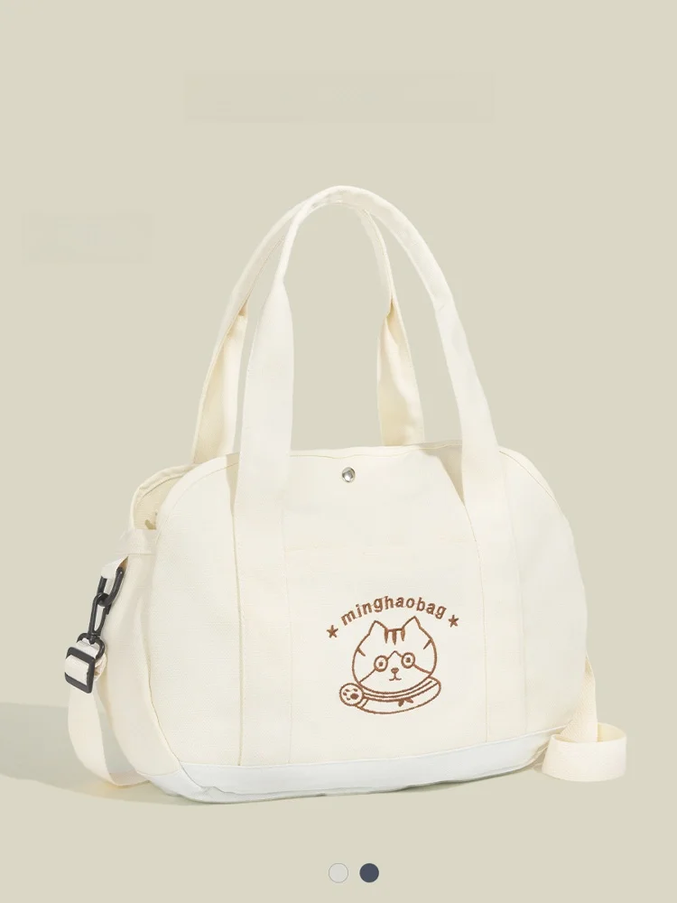 

CAPIE&KURI Japanese Sle Canvas Tote Bag Women's Large Capaci Commuting oulder Bag School Bag Handbag Crossbody Bag