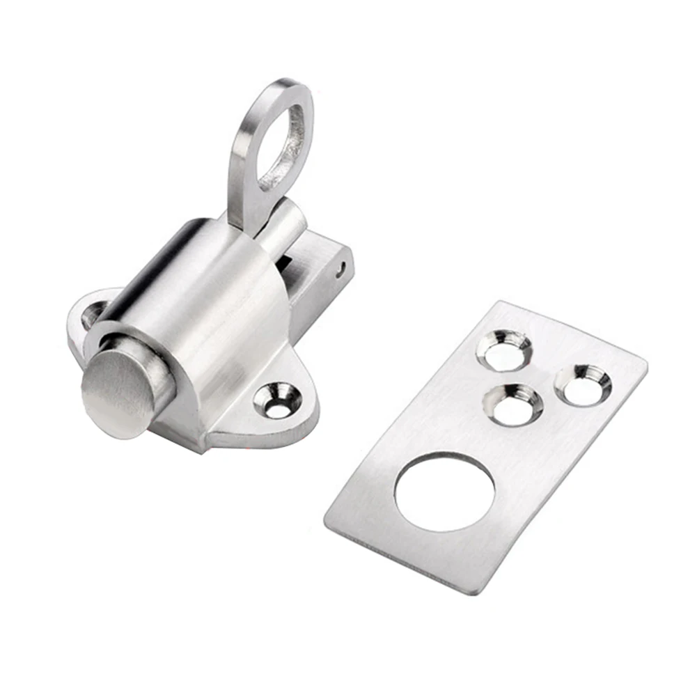 Self Closing Latch Door Lock  Premium 201 Stainless Steel  Secure Doors  Cabinets  Suitable for Bedroom  Hall  Toilet  Kitchen