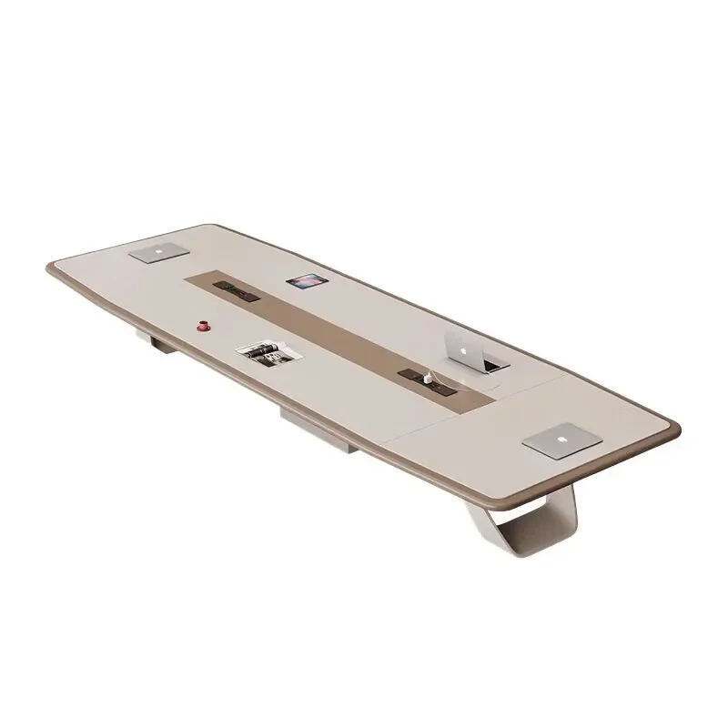 Painting Conference Long Table Large and Medium Office Simple Modern Conference Table