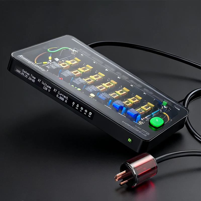 50A 오디오 시퀀서 10KW 총 전력 공급 8채널 전원 분배기 0-999초 타이밍 제어 사운드 시스템 홈 시어터 DJ용