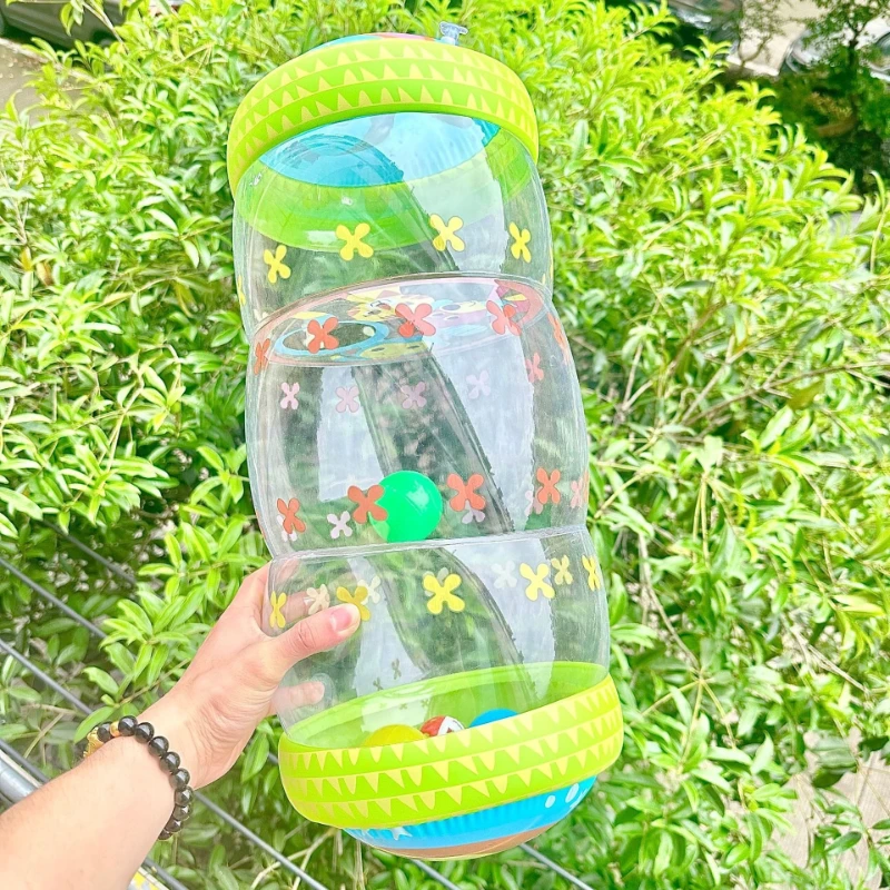 Baby Inflatable Learning To Climb Roller Bell Toy Baby Toddler Guide 6-8 Months Puzzle Early Education Training