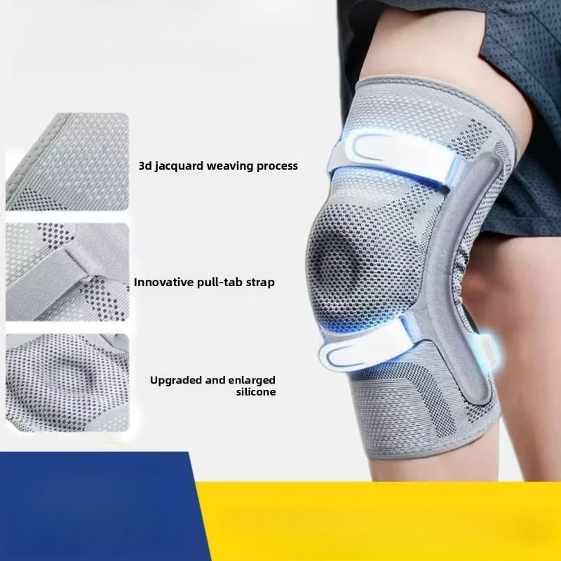 faixa-de-joelho-esportiva-fina-de-nylon-com-silicone-para-menisco-montanhismo-e-atividades-de-ajoelhamento