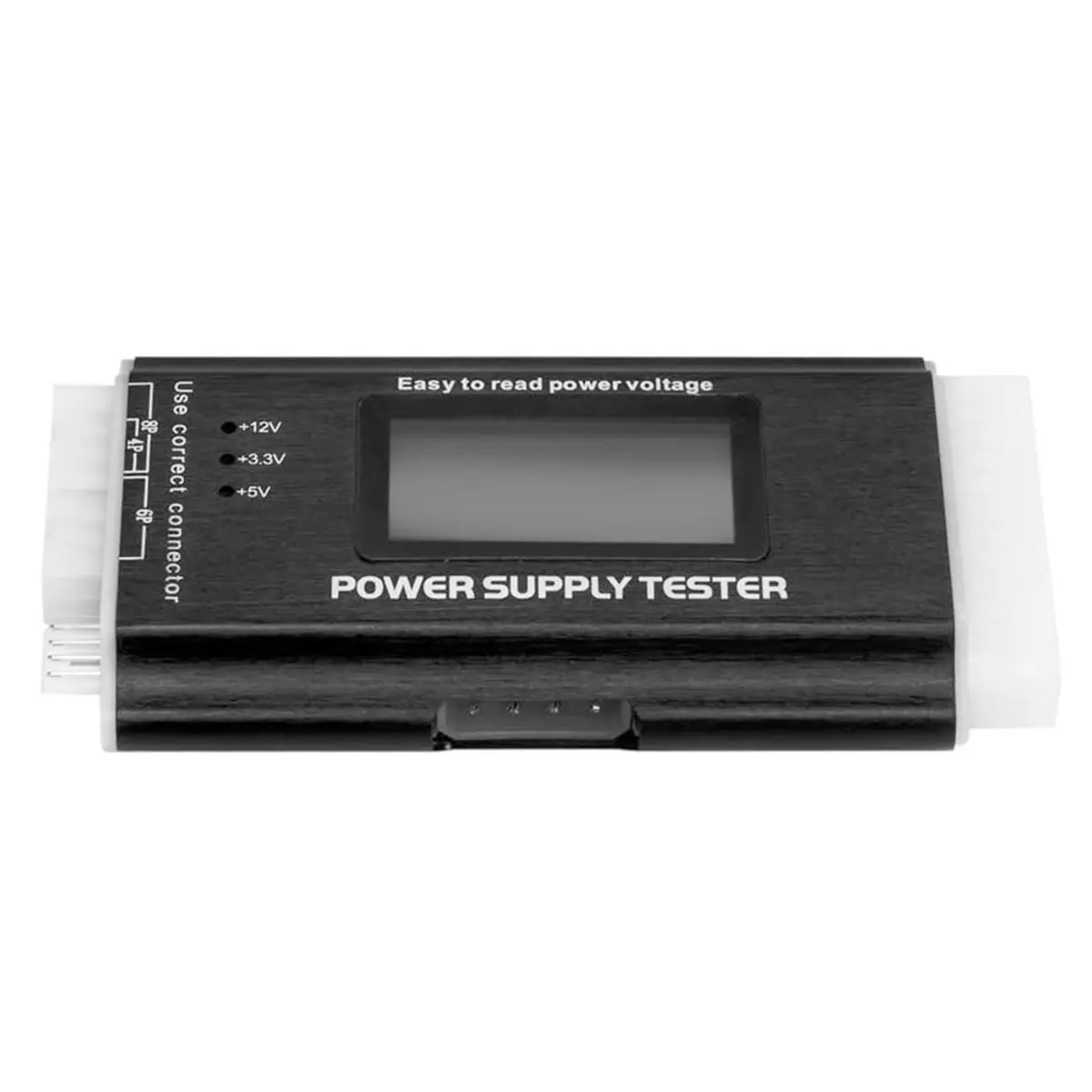 [AC18 Digital]/Diagnostic Tool for PC Power Supply Testing with LCD Screen for ATX, ITX, IDE, HDD, SATA, and BTX
