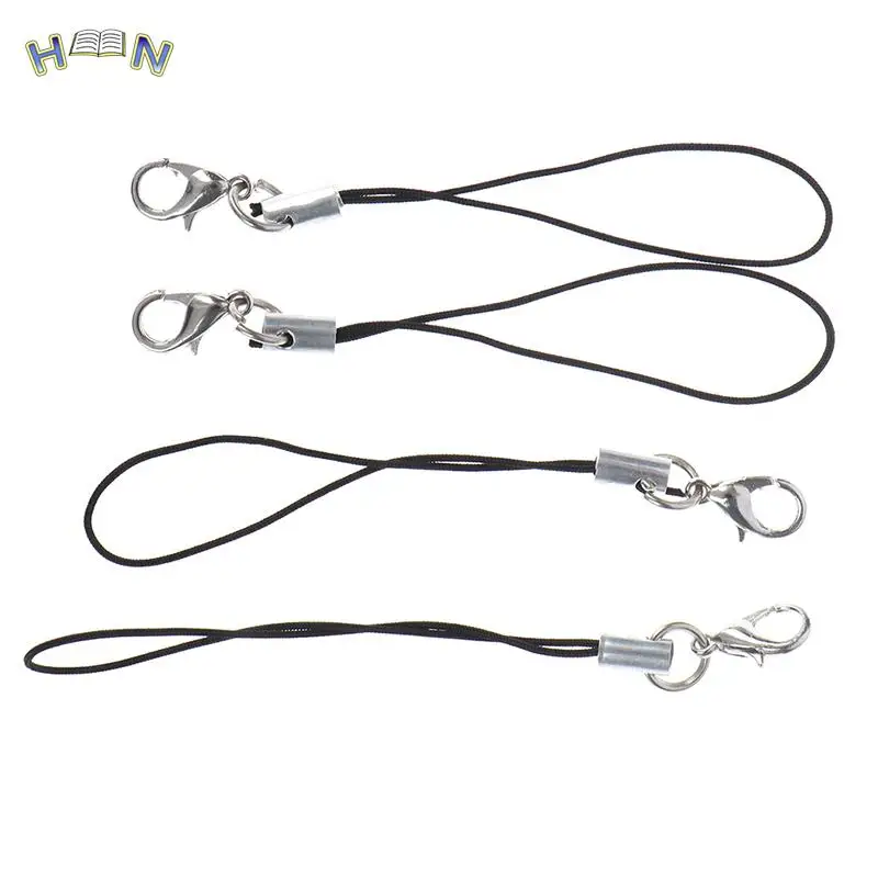 10pcs Nylon Wrist Strap Lanyard For Camera Cell Phone IPod USB Mp3 Mp4 Keychains Hooks Mobile phone Strap Keyring Key Ring