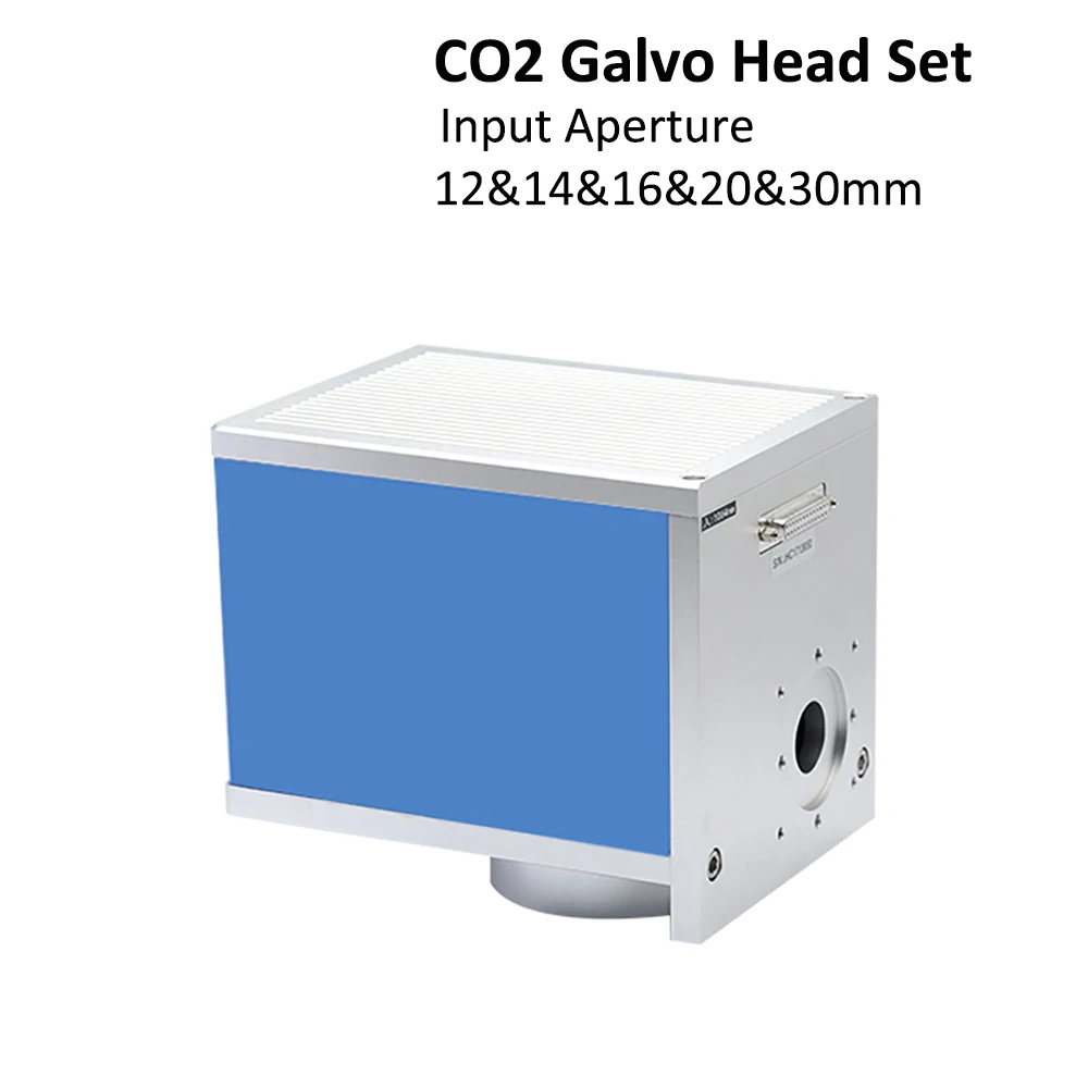 HAOJIAYI CO2 Laser Scanning Galvo Head 10.6um Input Aperture 12mm 14mm 16mm 20mm 30mm Galvanometer Scanner with Power Supply