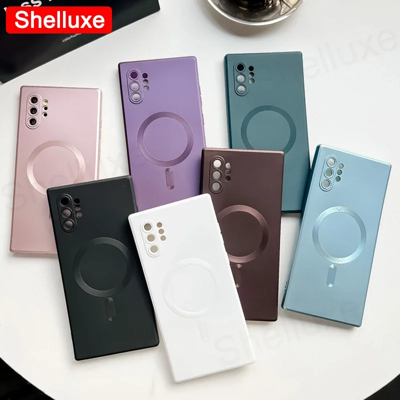 Note10 Plus Case Shelluxe Luxury Magsafe Wireless Charge TPU Soft Case For Samsung Galaxy Note 20 10 Note20 Ultra Phone Cases - náhled 2