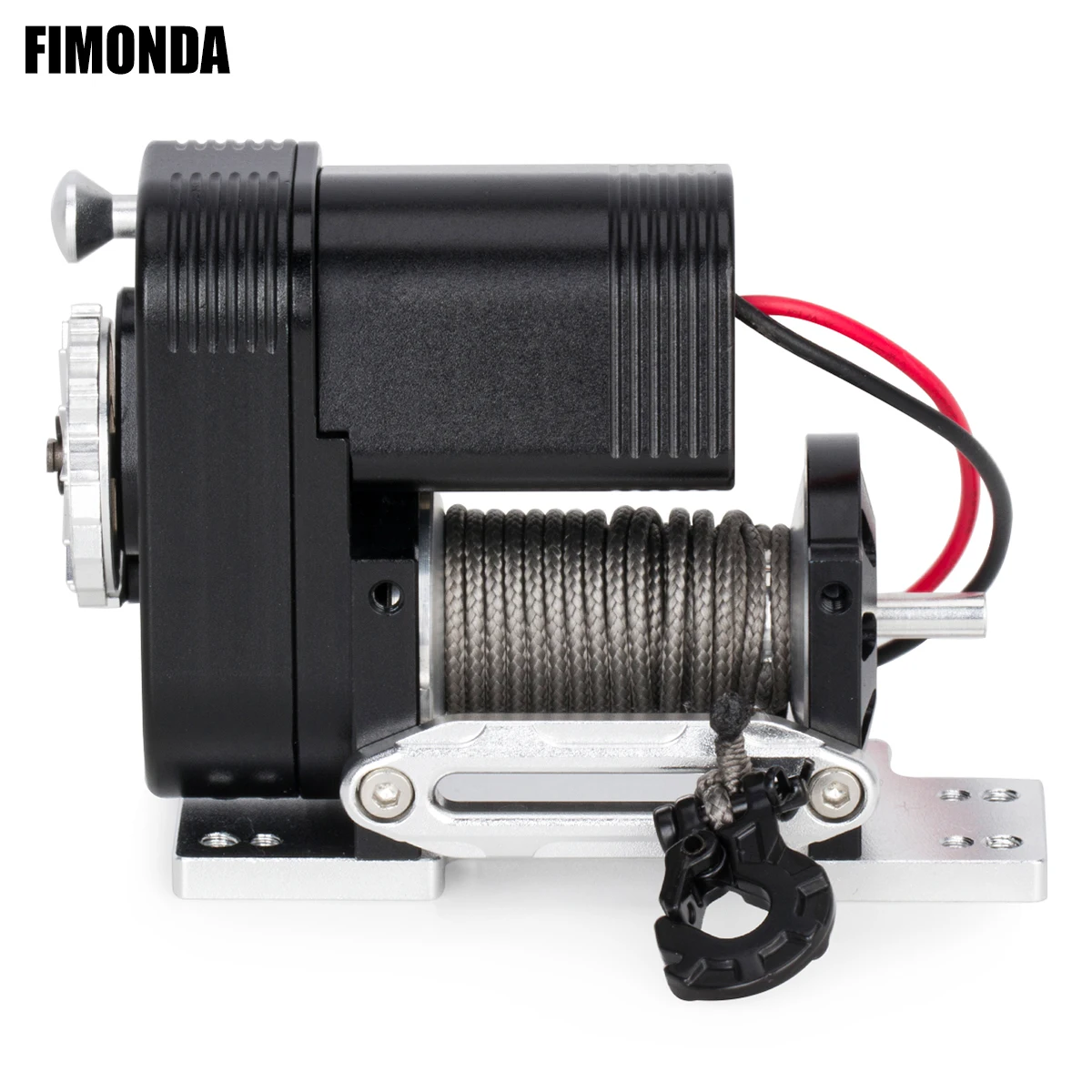 1/10 Simulation 8274 Winch, Aluminum Vertical Electric Winch 6-12.4V 50LBS for RC Crawler AXIAL SCX10 TRX4 RC4WD Upgrade Parts